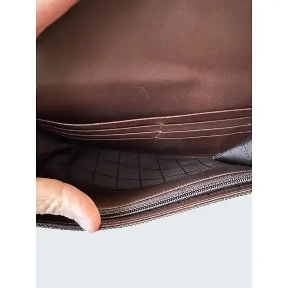 Vintage Celine Macadam Canvas Continental Wallet – Brown - Picture 7 of 7